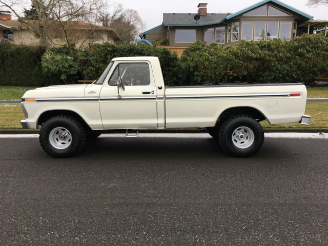 1977 White Ford F-150 Standard Cab Pickup