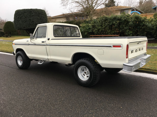 1977 White Ford F-150 Standard Cab Pickup