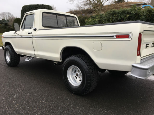1977 White Ford F-150 Standard Cab Pickup
