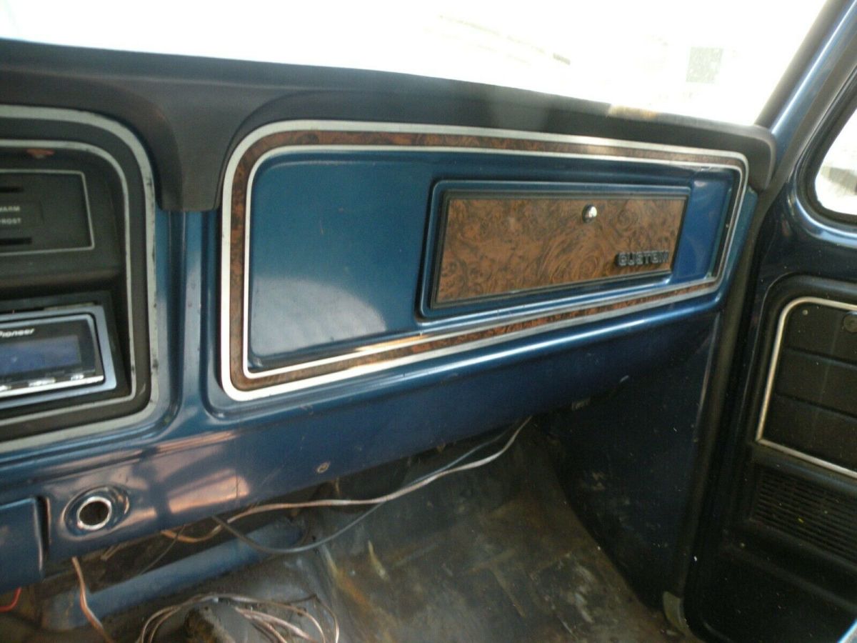 1977 Blue and White Ford F-150 Standard Cab Pickup