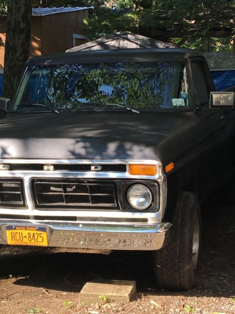 1977 Black Ford F-150 Standard Cab Pickup