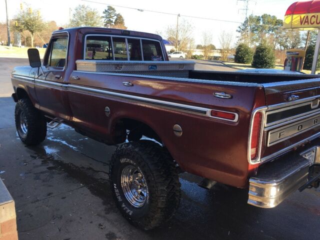 1977 Burgundy Ford F-150 Standard Cab Pickup