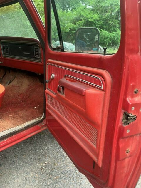 1977 Red Ford F-150 Standard Cab Pickup