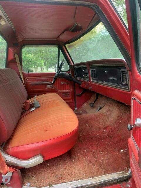 1977 Red Ford F-150 Standard Cab Pickup