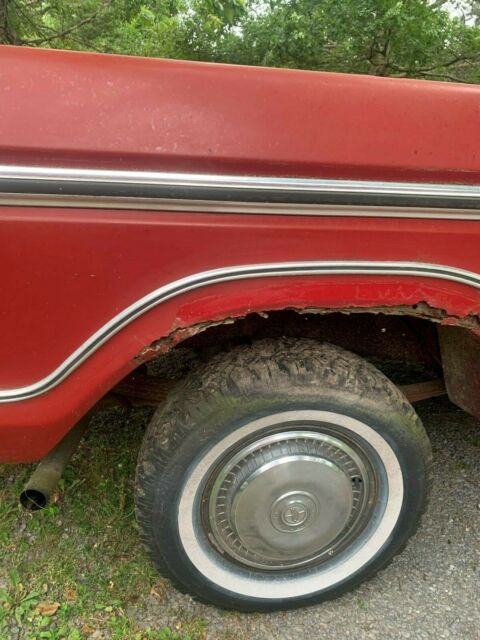 1977 Red Ford F-150 Standard Cab Pickup