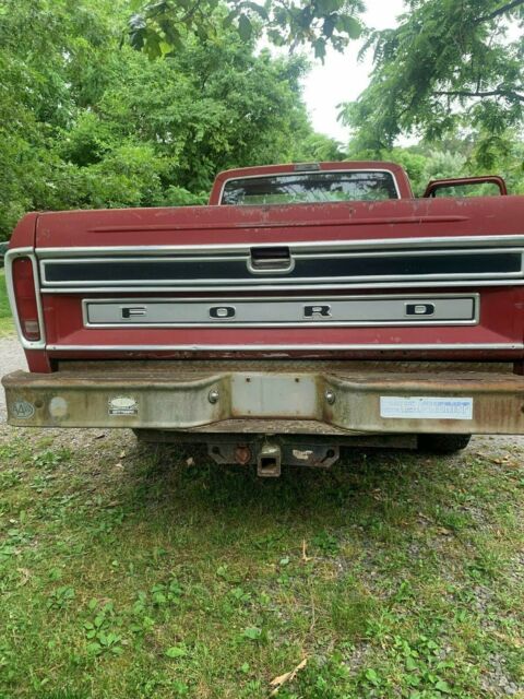 1977 Red Ford F-150 Standard Cab Pickup