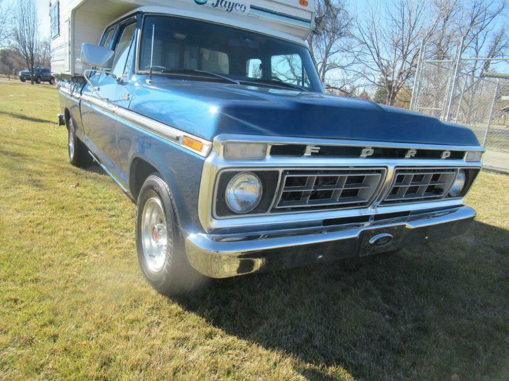 1977 Blue Ford F-150 Extended Cab Pickup