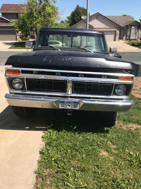 1977 Black Ford F-150 Standard Cab Pickup