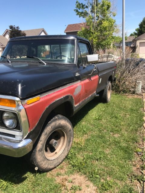 1977 Black Ford F-150 Standard Cab Pickup