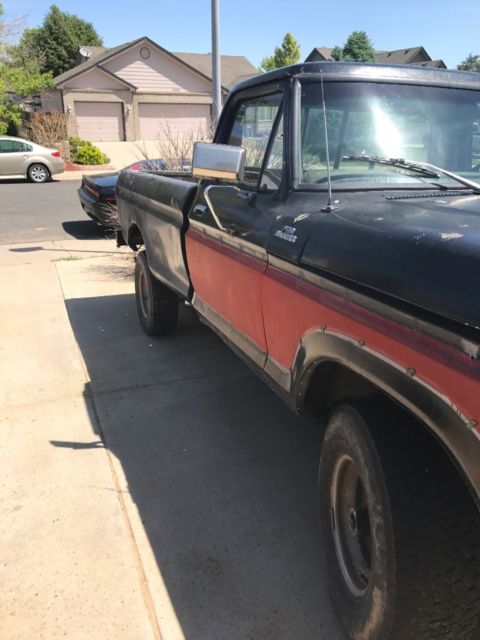 1977 Black Ford F-150 Standard Cab Pickup