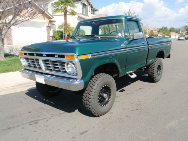 1977 Green Ford F-150 Standard Cab Pickup