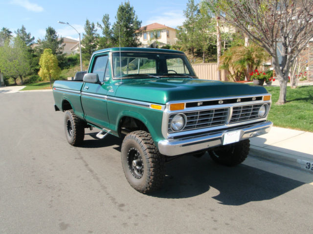 1977 Green Ford F-150 Standard Cab Pickup
