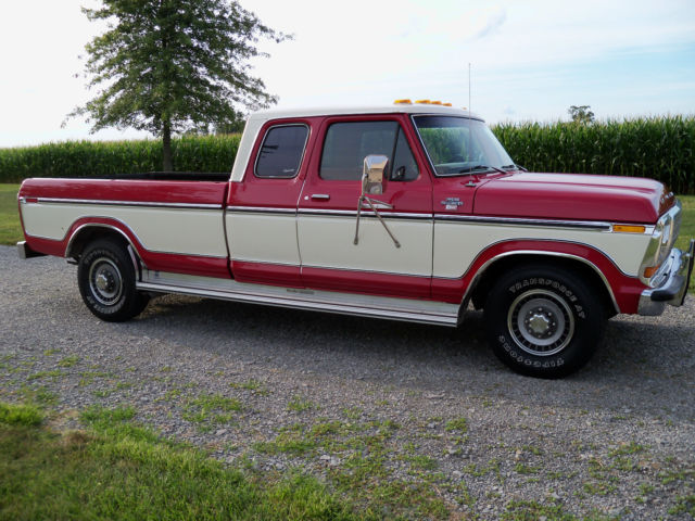 1977 Red Ford F-250 Extended Cab Pickup