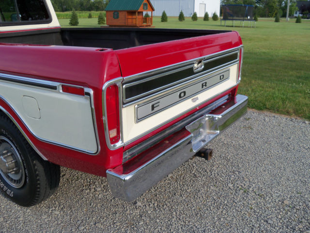 1977 Red Ford F-250 Extended Cab Pickup