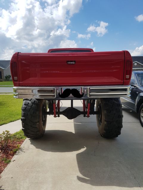 1977 Red Ford F-250 Standard Cab Pickup