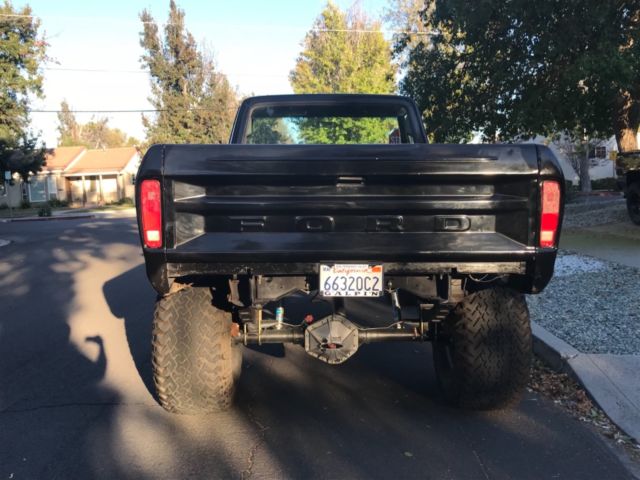 1977 Black Ford F-250 Standard Cab Pickup