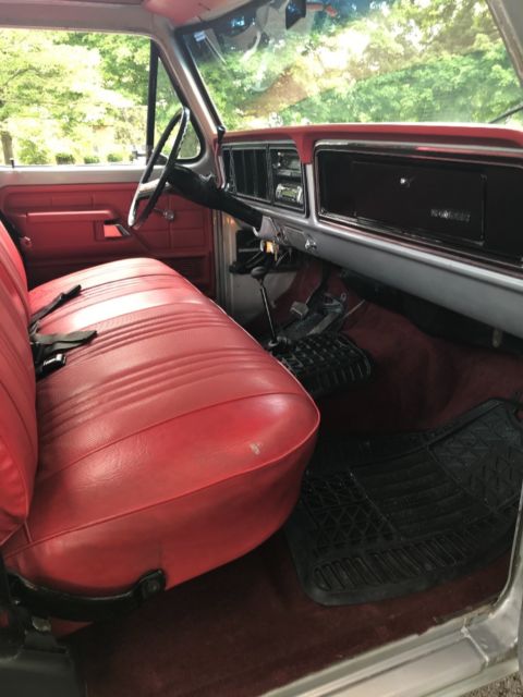 1977 Silver Ford F-250 Standard Cab Pickup