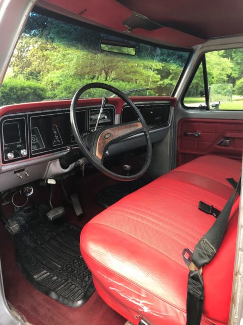 1977 Silver Ford F-250 Standard Cab Pickup