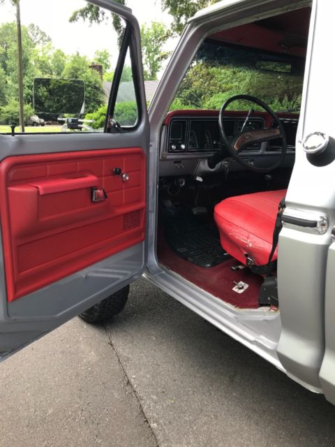 1977 Silver Ford F-250 Standard Cab Pickup