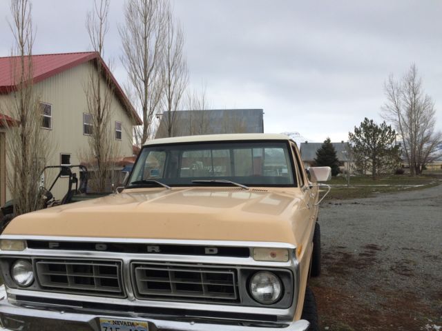 1977 tan Ford F-250 Standard cab