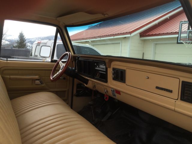 1977 tan Ford F-250 Standard cab
