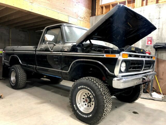 1977 Blue Ford F-250 Standard Cab Pickup
