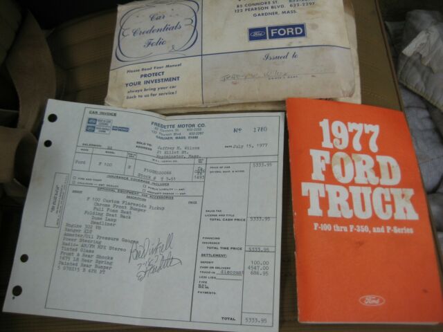 1977 Black Ford F-100