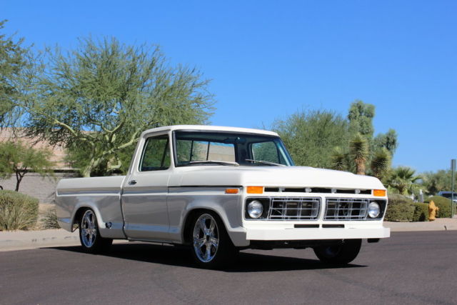 1977 White Ford F100 Pickup (Truck)