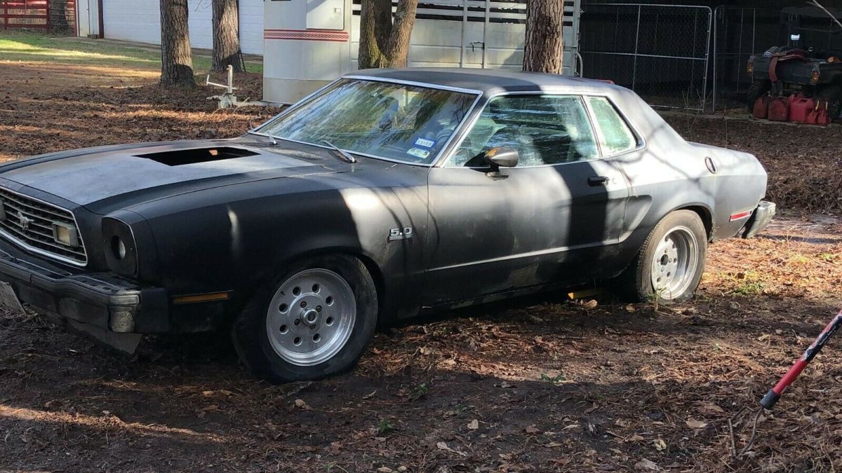 1977 Black Ford Mustang Coupe