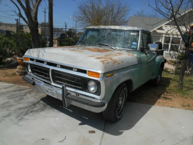 1977 Green Ford 1/2 Ton Pickup Extended Crew Cab Pickup