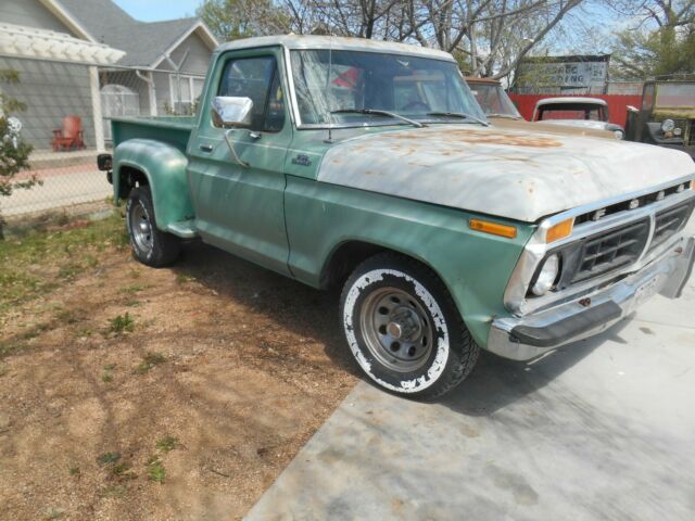 1977 Green Ford 1/2 Ton Pickup Extended Crew Cab Pickup