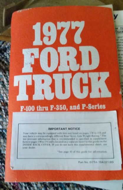 1977 Tan Ford F-150 Standard Cab Pickup