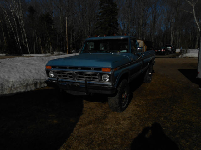 1977 Blue Ford F-250 Standard Cab Pickup