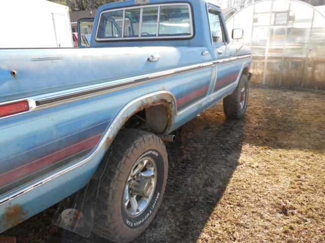 1977 Blue Ford F-250 Standard Cab Pickup