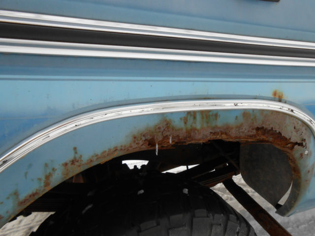 1977 Blue Ford F-250 Standard Cab Pickup