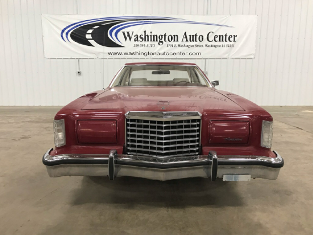 1977 Red Ford Thunderbird Sedan