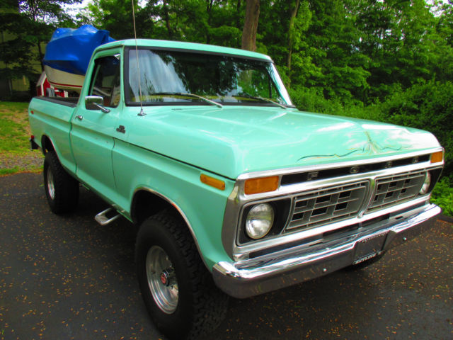 1977 GREEN Ford F-150 Fleetside 6.5 Feet