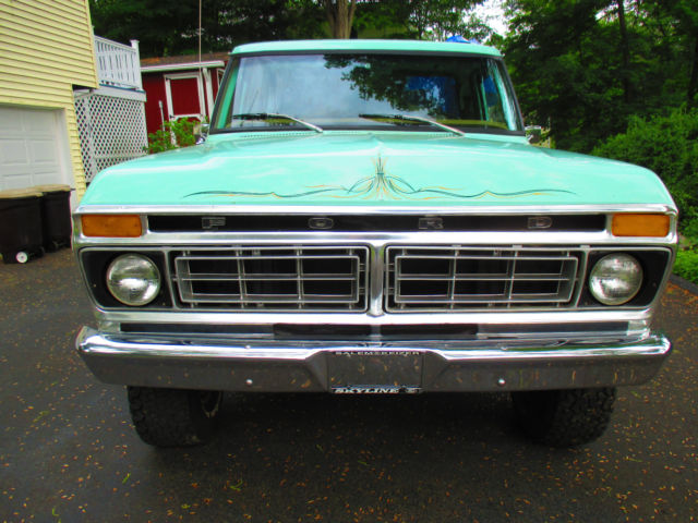 1977 GREEN Ford F-150 Fleetside 6.5 Feet