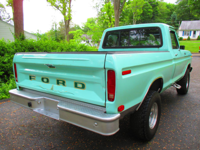 1977 GREEN Ford F-150 Fleetside 6.5 Feet