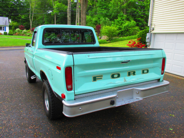 1977 GREEN Ford F-150 Fleetside 6.5 Feet