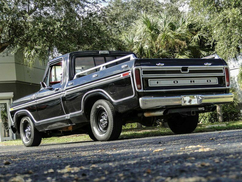 1977 Black Ford F-100 Truck