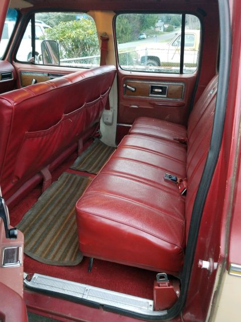 1977 Burgundy GMC Suburban SUV