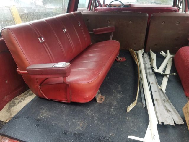 1977 Burgundy GMC Suburban SUV