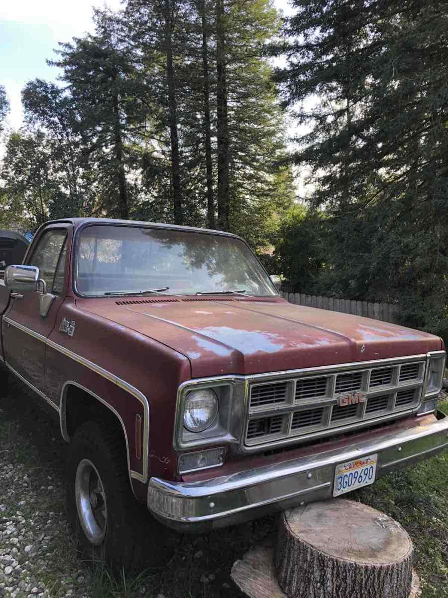 1977 Red GMC K15 Pickup