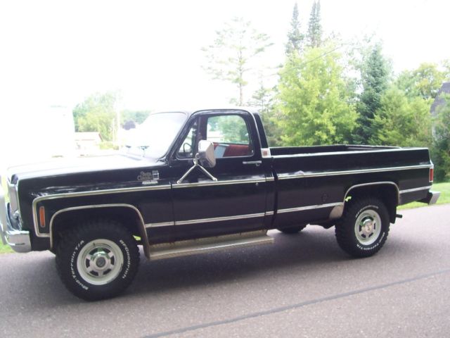 1977 Black GMC Sierra 2500 Standard Cab Pickup