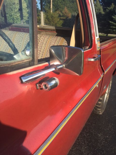 1977 Red Chevrolet C/K Pickup 1500 Standard Cab Pickup