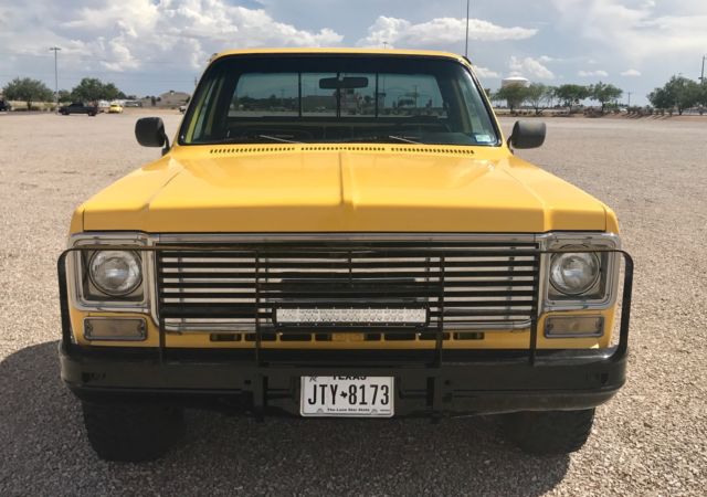 1977 Yellow with Black trim GMC Sierra 1500 Standard Cab Pickup