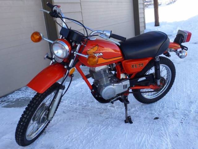 1977 Red Honda XL75 --