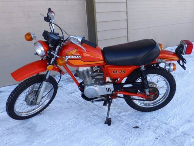 1977 Red Honda XL75 --