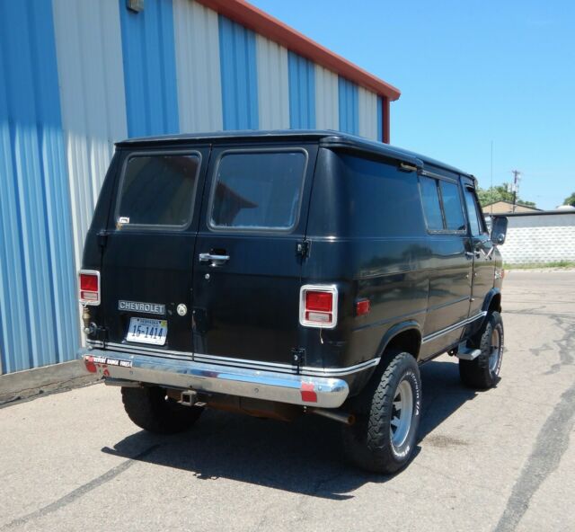 1977 Black Chevrolet K30 Van Van